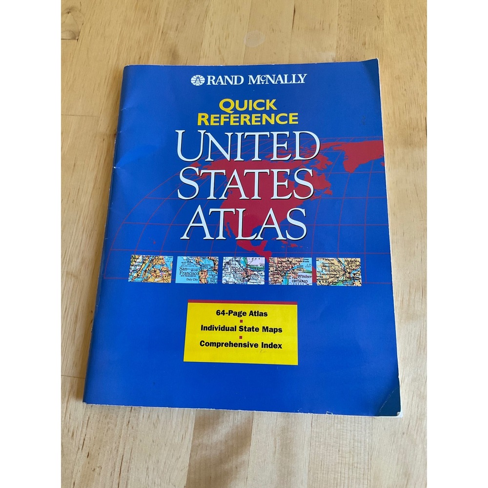 Rand McNally Quick Reference United States Atlas 1999 Paperback 64-Page Map Book